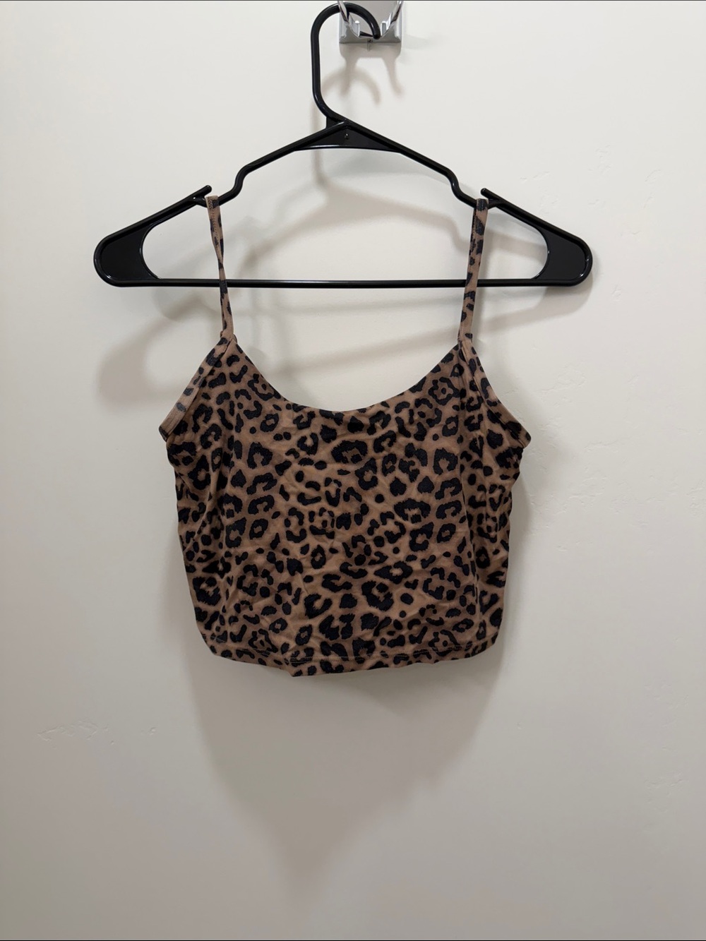 JoyLab Leopard Print Spaghetti Strap Camisole - Brown & Black